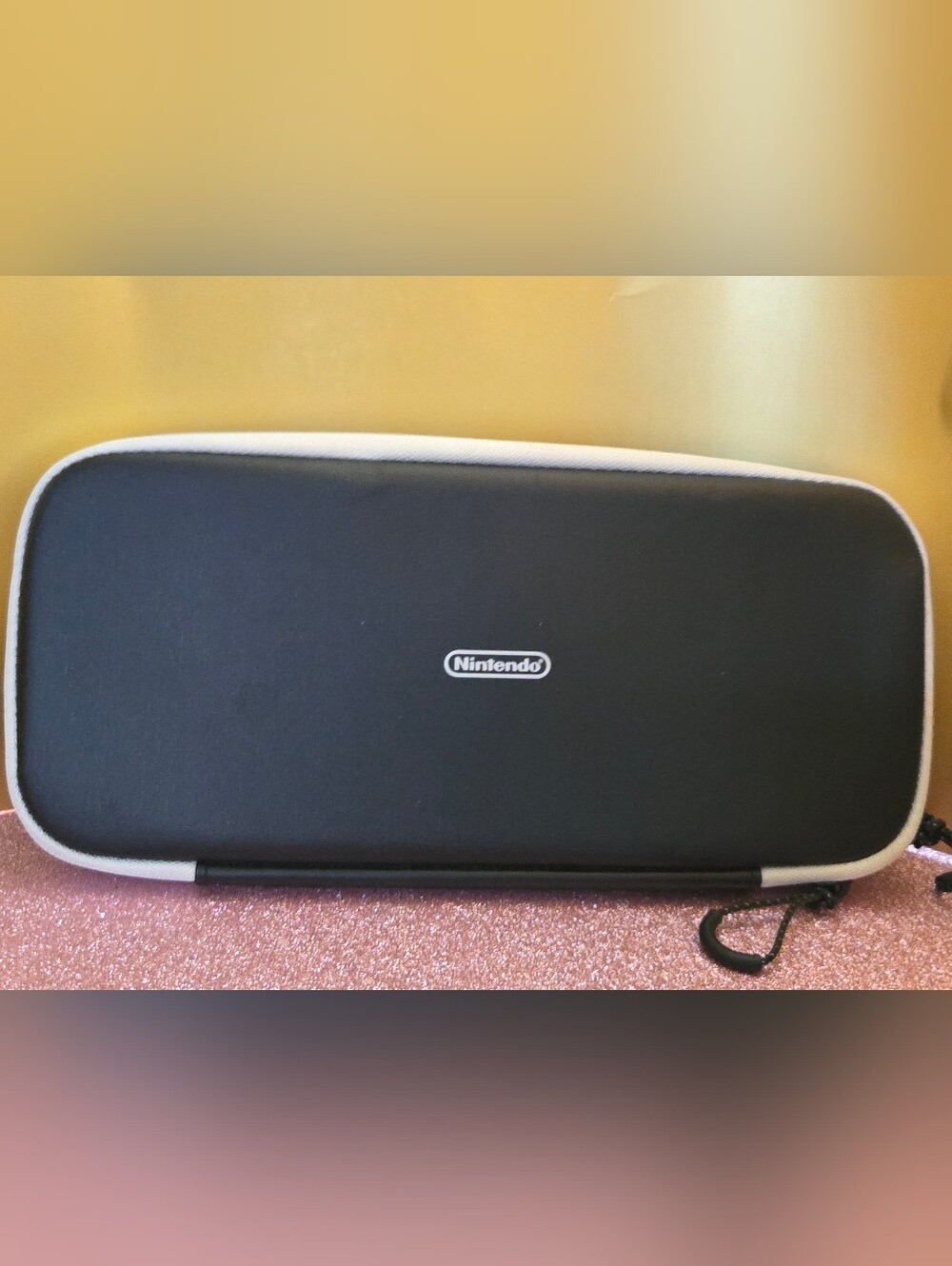 Official Nintendo Switch OLED Carrying Case White Black Travel Hard Shell Pouch